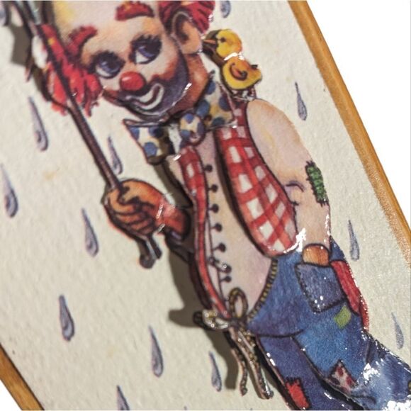 Vintage Lois Thayer 3D clown artwork‎ - Picture 4 of 4